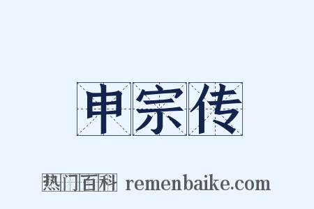 申宗传是什么意思的图片